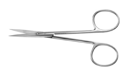 Padgett - Iris Scissors Dahlgren 4-1/8 Inch Length Surgical Grade Stainless Steel NonSterile Finger Ring Handle Straight Blade - PM-4200
