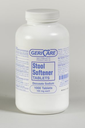 McKesson Geri-Care Stool Softener Tablet 1,000 per Bottle 100 mg Strength Docusate Sodium - 421-10-HST