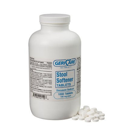 Geri-Care - Stool Softener Tablet 1,000 per Bottle 100 mg Strength Docusate Sodium - 421-10-HST