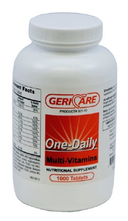 McKesson Geri-Care Multivitamin Supplement Tablet 1000 per Bottle - 501-10-GCP