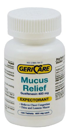McKesson Geri-Care Cold and Cough Relief 400 mg Strength Tablet 100 per Box - 794-01-GCP
