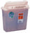 Cardinal Renewables In-Room Sharps Container 5 Quart Red Counter Balanced Lid - 8507MW