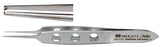 Miltex Padgett Tissue Forceps Bishop-Harmon-Iris 3-1/4 Inch Surgical Grade Stainless Steel NonSterile NonLocking Fenestrated Thumb Handle Straight 0.4 mm Tips w/1 X 2 Delicate Teeth - PM-4792