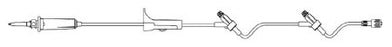 B. Braun SafeDAY Administration Set SafeDay 15 Drops / mL Drip Rate 88 Inch Tubing 2 Ports - 352896
