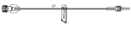ICU Medical - Extension Set 36 Inch Tubing DEHP-Free - B1110