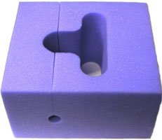 Xodus Medical Slotted Head Positioner 9-1/2 W X 9-1/2 D X 2-1/2 H Inch Foam Freestanding - 40438