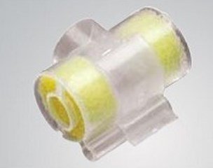 Vyaire Medical AirLife Heat and Moisture Exchanger 25.5 mg @ 500 mL 0.13 cm @ 0.5 LPS / 0.29 cm @ 1.0 LPS / 0.45 cm @ 1.5 LPS - 3014