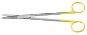 Miltex Padgett Facelift Scissors Gorney 9 Inch Length Surgical Grade Stainless Steel / Tungsten Carbide NonSterile Finger Ring Handle Straight Blade Blunt/Blunt - PM-2799