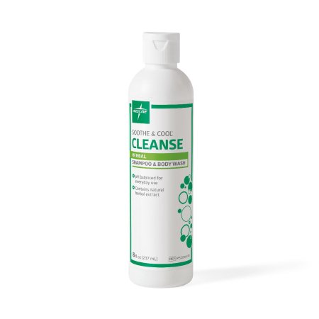 Soothe & Cool - Shampoo and Body Wash 8 oz. Flip Top Bottle Herbal Scent - Medline - MSC096410