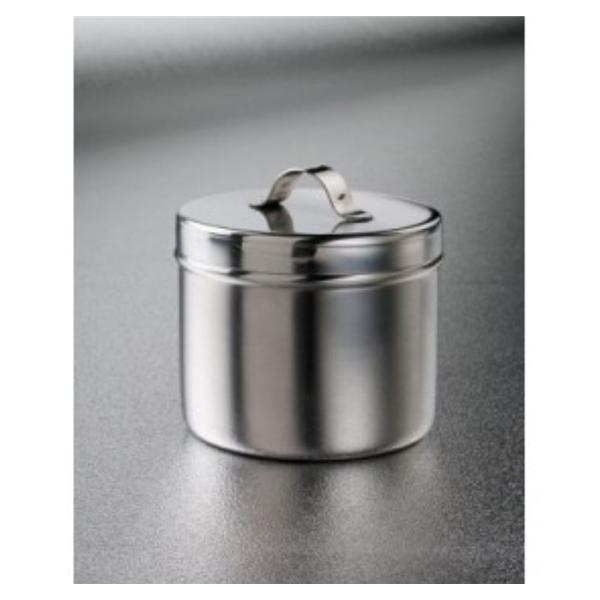 Dukal Corporation Jar Ointment 3X2-1/2" 8Oz Silver Stainless Steel Ea, 12 Ea/Bx - 4238