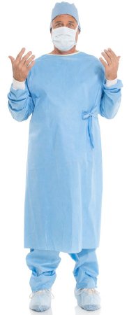 Evolution 4 - Non-Reinforced Surgical Gown X-Large Blue NonSterile Disposable - 79980