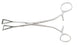 Miltex Miltex Intestinal Forceps Collin 8 Inch OR Grade Stainless Steel (German) NonSterile Ratchet Lock Finger Ring Handle Straight 2.5 cm Wide Fenestrated Triangular Jaws - 16-54