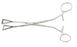 Miltex - Intestinal Forceps Collin 8 Inch Length OR Grade German Stainless Steel NonSterile Ratchet Lock Finger Ring Handle Straight 2.5 cm Wide Fenestrated Triangular Jaws - 16-54
