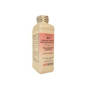 Pharmaceutical Associates - Joint Health Supplement Calcium Carbonate 1250 mg / 5 mL Strength Oral Suspension 16 oz. Bubble Gum Flavor - 00121076616