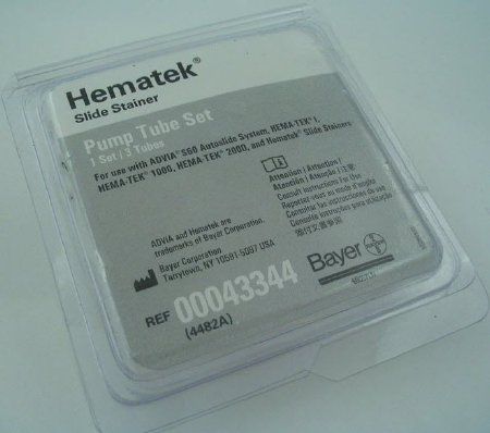 Siemens Hematek Slide Stainer Pump Tube Set 1 Set / 3 Tubes Hema-Tek Diagnostic Systems - 10312656