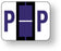 United Ad Label Pre-Printed Label Chart Tab P | P Purple 1 X 1-1/4 Inch - ULAF1283P