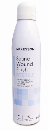 McKesson McKesson Saline Wound Flush 7.1 oz. Spray Can Sterile - 37-6507