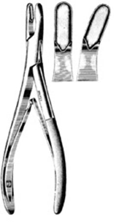 Integra Lifesciences - Cranial Rongeur Adson Straight Double Spring Plier Type Handle 7 X 13 mm, 8 Inch L - 26-220