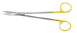 Miltex Padgett Scissors Davis 7 Inch Length Surgical Grade Stainless Steel / Tungsten Carbide NonSterile Finger Ring Handle Curved Blade Sharp/Sharp - PM-2946