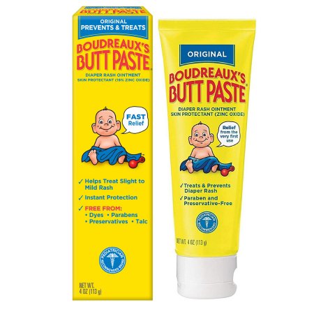 Boudreaux's Butt Paste - Diaper Rash Treatment 4 oz. Tube Scented Cream - 62103033304
