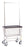 R & B Wire Products - Laundry Cart with Double Pole Rack 100 lbs. Weight Capacity Steel Tubing 5 Inch Clean Wheel System Casters - 200CFC56C