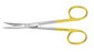 Miltex Padgett SuperCut Iris Scissors 4-1/2 Inch Length OR Grade Stainless Steel (German) / Tungsten Carbide NonSterile Curved Blade Sharp/Sharp - PM-6816TC