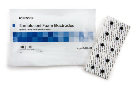 McKesson McKesson EKG Snap Electrode Monitoring Radiolucent 5 per Pack - 87-310-RT