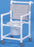 IPU IPU Commode / Shower Chair ipu Fixed Arm PVC Frame Mesh Back - SCC9250