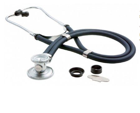Adscope - Sprague Stethoscope Blue 2-Tube 22 Inch Tube Double-Sided Chestpiece - 641N