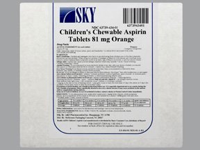 McKesson Packaging Services Generic Equivalent to Bayer Pain Relief 81 mg Strength Aspirin Unit Dose Tablet 750 per Box - 63739043401