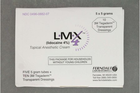 Ferndale Laboratories LMX 4 Plus Topical Pain Relief 4% Strength Lidocaine Cream 0.17 oz. - 496088207