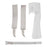 Rolyan Deluxe - Functional-Position Hand Splint with Strap Kit Preformed Thermoplastic Left Hand White Small - 70831202
