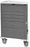 Harloff Classic Line Emergency Cart Steel 48.25 X 48 X 22 Inch 6 Drawers Burgundy - 6411