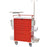 Classic Line - Emergency Cart Steel 48.25 X 48 X 22 Inch Burgundy 1 X 6 inch, 3 X 3 Inch, 1 X 6 Inch, and 1 X 9 Inch - 6411