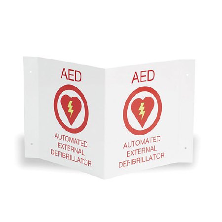 AED Plus - Door / Wall Sign First Aid Sign Aed Automated External Defibrillator - 8000-0825