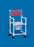 Standard - Commode / Shower Chair Fixed Arm PVC Frame Mesh Back 18 Inch Seat Width - VL SC20 P TEAL