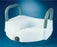 Alimed - Raised Toilet Seat with Arms 4-3/4 Inch Height White 300 lbs. Weight Capacity - 7350