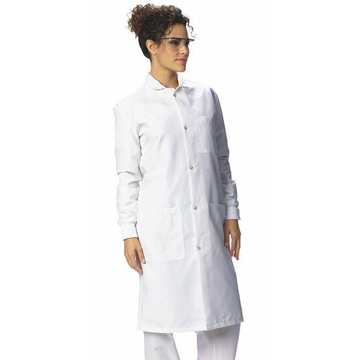 Texture Shield D-Stat - Lab Coat White Small Knee Length Reusable - 6407-S
