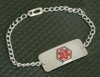 Health Care Logistics Engraved Bracelet Laser Print Clasp Closure Without Legend - SPL-6988