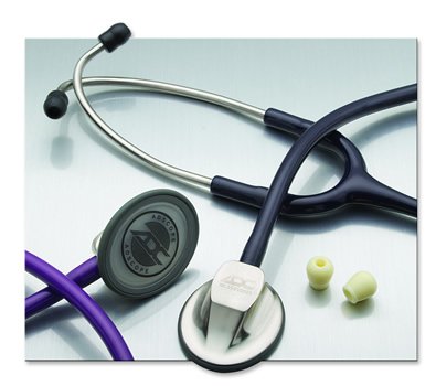 Adscope - Classic Stethoscope Blue 1-Tube 22 Inch Tube Single Head Chestpiece - 615N