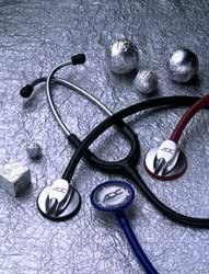 Adscope - Classic Stethoscope Blue 1-Tube 22 Inch Tube Single Head Chestpiece - 612N