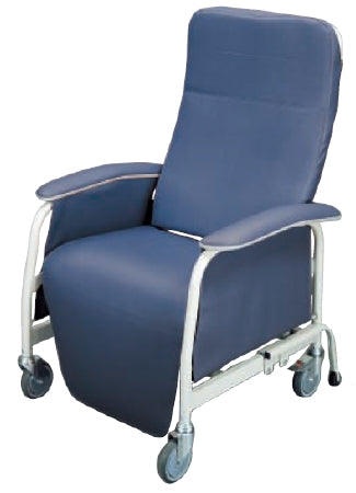 Graham-Field Lumex Preferred Care Extra-Wide Recliner Warm Taupe Vinyl Upholstered Four Swivel Casters Four Swivel Casters - FR565WG409
