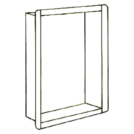 Wolf X-Ray - Recess Kit Stainless Steel For use with Horizontal Illuminators - 21702S