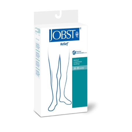 JOBST Relief - Compression Stocking Thigh High Large Beige Open Toe - 114646