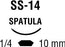 Polysorb - Suture with Needle Absorbable Coated Violet Suture Braided Polyester Size 6 - 0 18 Inch Suture Double-Armed 10 mm Length 1/4 Circle Spatula Needle - L-1791K