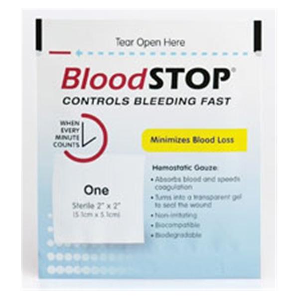 Lifescience Plus Pad Gauze Bloodstop Cotton 2X2" Cellulose Sterile 20/Box, 20 Bx/Ca - BS-10