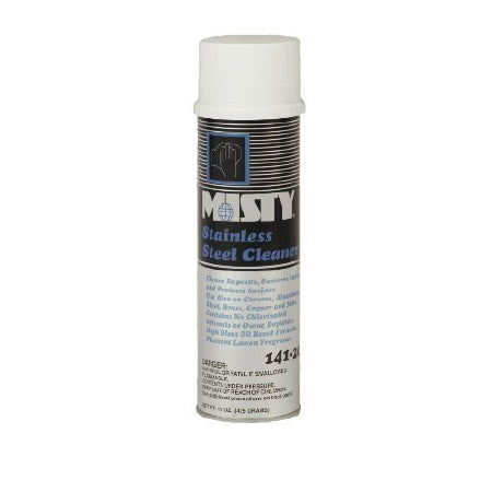 Lagasse Misty Stainless Steel Cleaner Oil Based Liquid 15 oz. Can Lemon Scent - AMRA14120