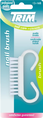 Pacific World Corporation Trim Nail Brush Nylon White - 12-16B