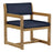 Hausmann Industries Bariatric Chair Navy Blue Fixed Armrests Vinyl - 2165