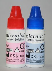 Links Medical Microdot Glucose Control Solution Blood Glucose Testing 2 X 4 mL High / Low - BGCS02